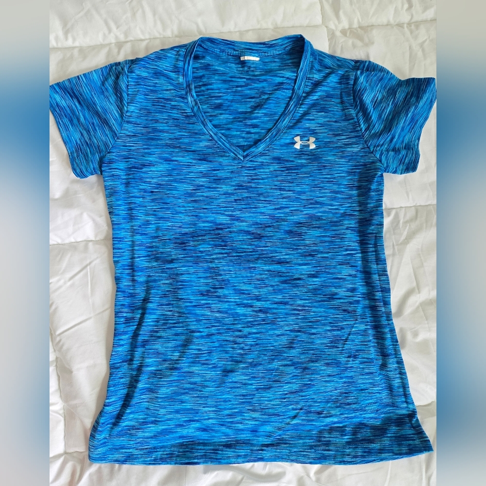 Under Armour Women's Electric Blue V-Neck Tee
